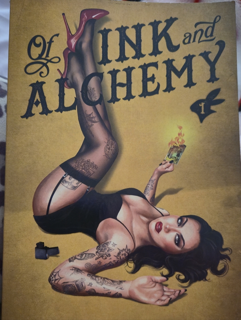 Of Ink and Alchemy Graphic Art Print - Yellow